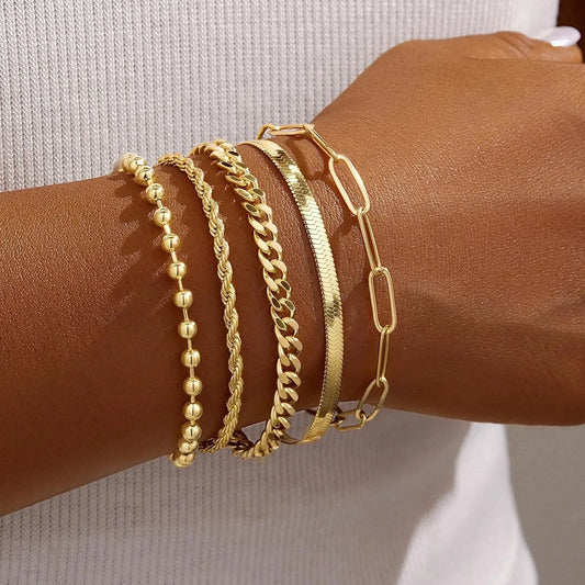 Golden Layers Luxe Bracelet Set