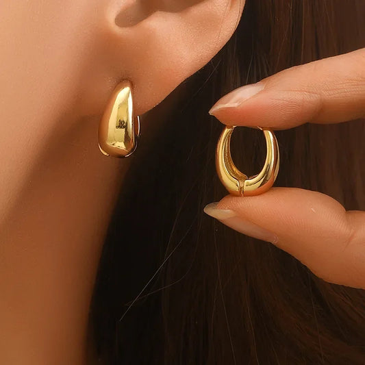 Chunky Retro Steel Hoops