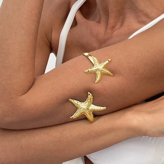 Seastar Bloom Cuff Bracelet